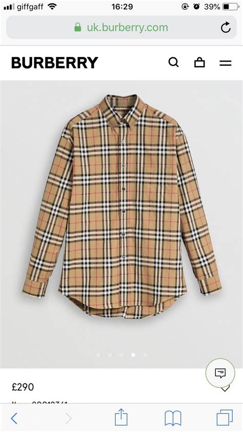 burberry shirt similar